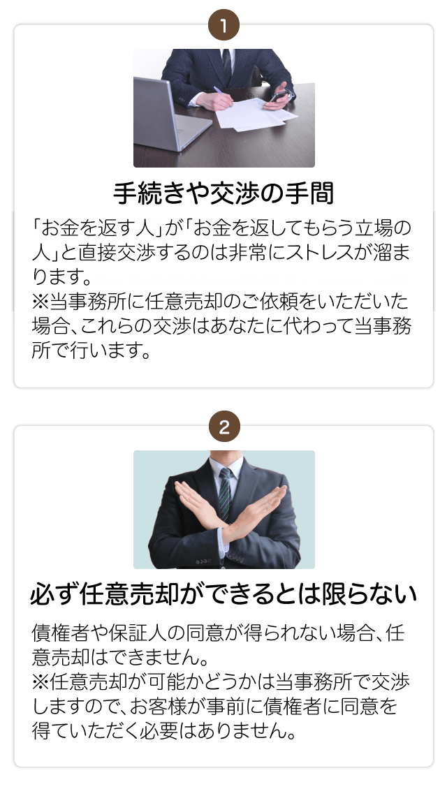 手続きや交渉の手間